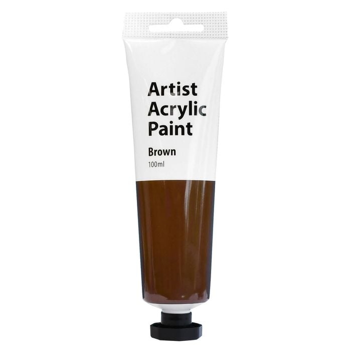 Boyle 100ml Brown Artist Acrylic Paint
