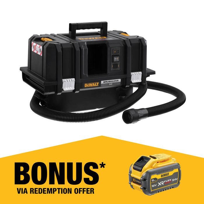 DeWALT 54V FlexVolt Cordless M Class Wet/Dry Vacuum Dust Extractor DCV586MN-XJ - Skin Only
