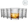 Bormioli Rocco Lounge Vintage Cut Glass Whiskey Tumblers - 275ml - Pack of 6