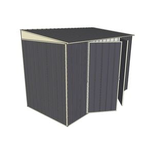 Build-a-Shed 3.0 x 1.5 x 2.0m Zinc Double Hinge Door Narrow Shed - Grey