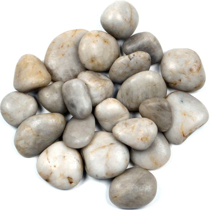 Tuscan Path 1.5kg 30-50mm Stone Polished Quartz Pebbles