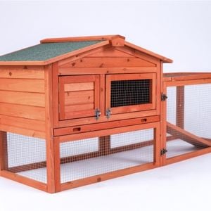 Yes4pets Rabbit Hutch Metal Run Wooden Cage Guinea Pig Cage House