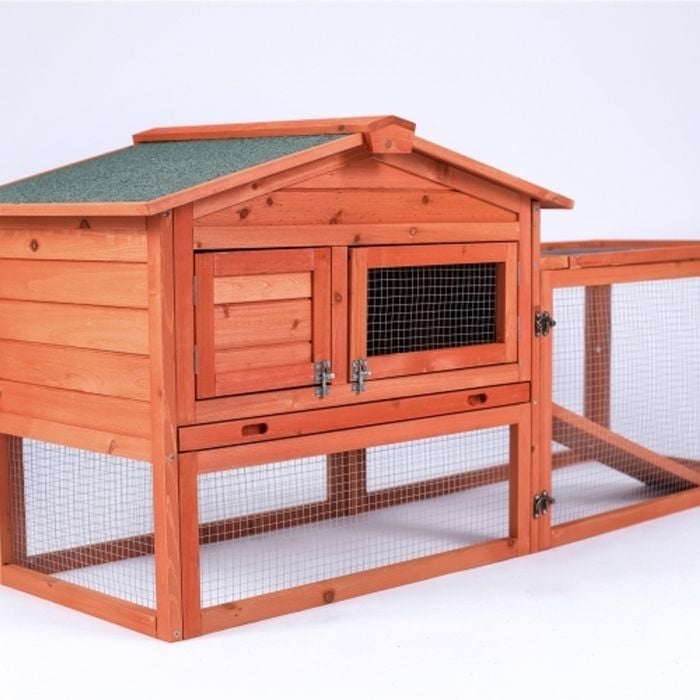 Yes4pets Rabbit Hutch Metal Run Wooden Cage Guinea Pig Cage House