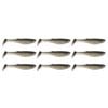 3x 3PK 5.5In Rapala Crush City Heavy Soft Plastic Paddle Tail Lures -Black Gold