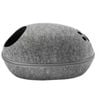 Yes4pets Large Cave Cat Soft Cushion Igloo Kitten Cat Bed Mat House Dog Puppy Dark Grey