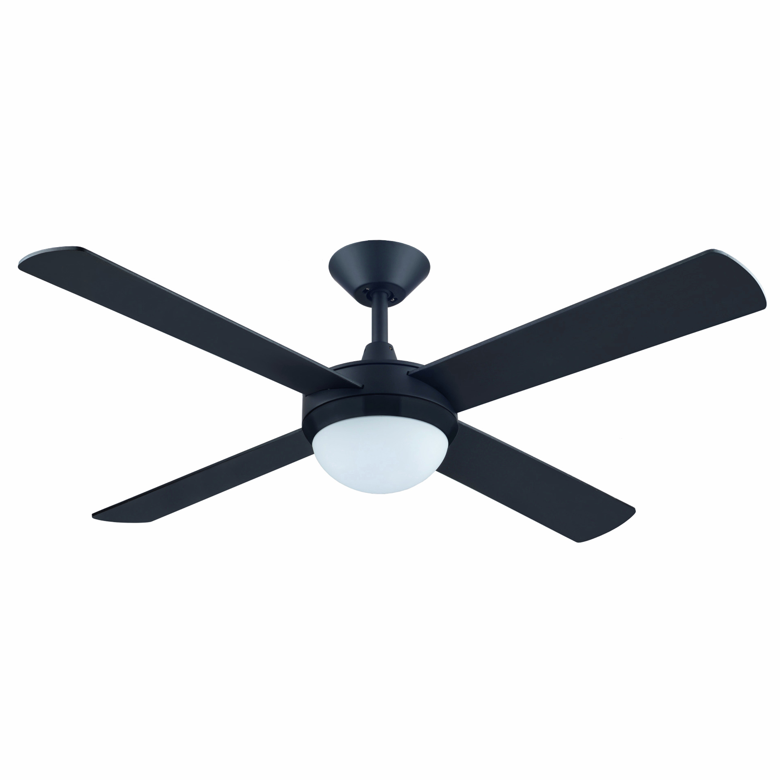 Hunter Pacific Black E27 Intercept Ceiling Fan With Light