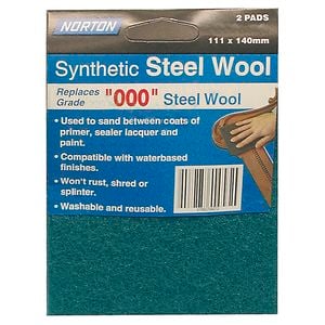 Norton Wool Pads 111x140mm Steel Green