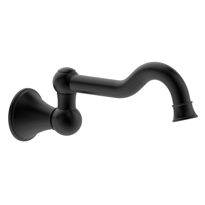 Mondella Matte Black Maestro Classic Swivel Bath Spout