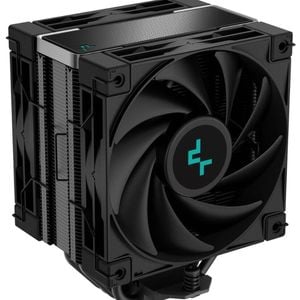 Deepcool Ak400 Zero Dark Plus Performance Cpu Cooler, 4 Heat Pipe Tower, High-performance Fdb Fan