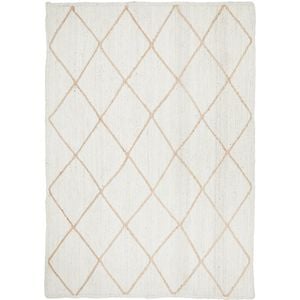 The Rug Connection Noosa 222 Off White 220x150cm - Medium Hand Braided Jute Indoor Floor Rug