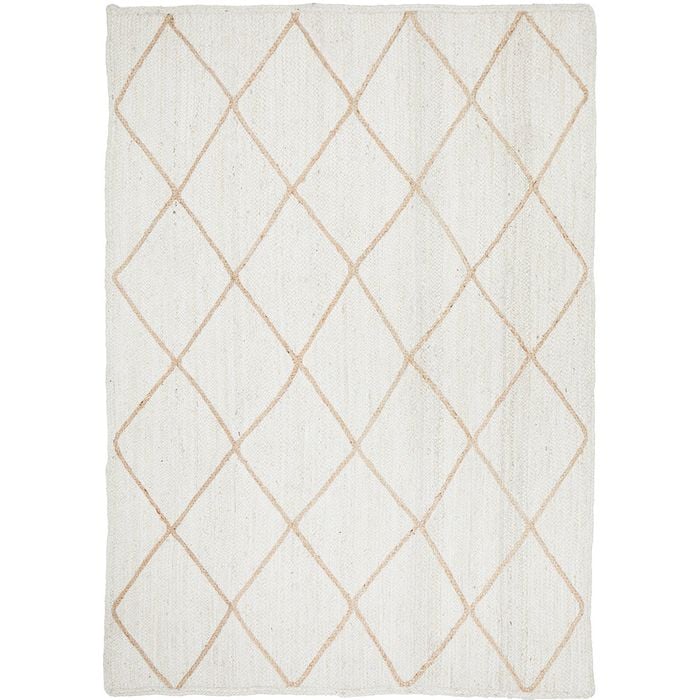 The Rug Connection Noosa 222 Off White 220x150cm - Medium Hand Braided Jute Indoor Floor Rug