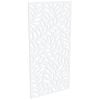 ProtectorAl 300-1200w x 1201-2400h Satin White/Gloss White Large Leaf Unframed Composite Deco Panel