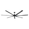 Parrot Uncle 213cm Industrial Black 7-Blade Aluminium HVLS Extra Large DC Motor Ceiling Fan With Remote