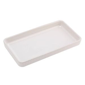 Astin Sinclair 20.6 x 2.7 x 11.5cm Matt White Denva Tray