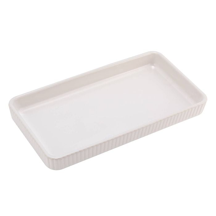 Astin Sinclair 20.6 x 2.7 x 11.5cm Matt White Denva Tray