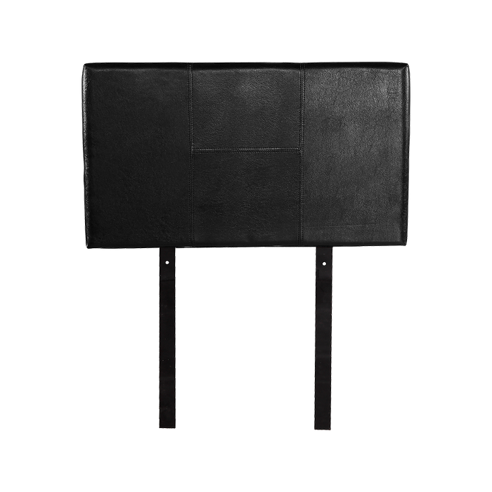 Palermo PU Leather Single Bed Headboard in Black