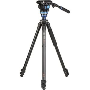 Benro Aluminum Single Tube Tripod With S6 Pro Fluid Video Head