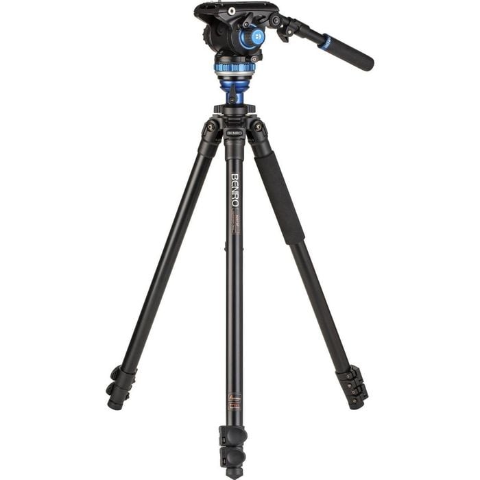 Benro Aluminum Single Tube Tripod With S6 Pro Fluid Video Head