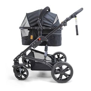La Luna Pet Care - Black - Pet Stroller with ISOFIX Car Carrier
