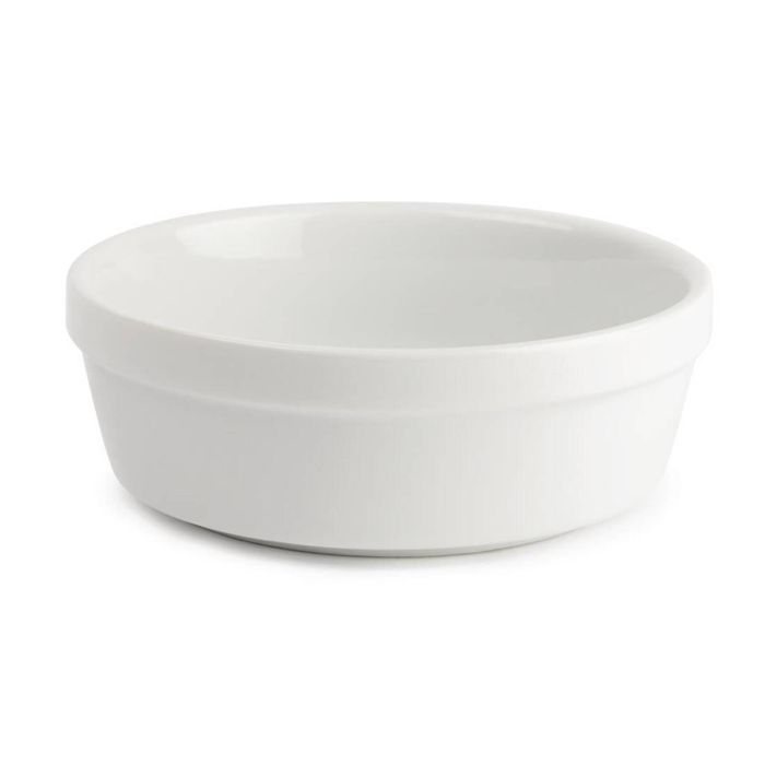 Olympia Round Pie Dishes Whiteware Porcelain 119mm Pack Of 6