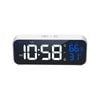 TODO Digital Alarm Clock Large Display USB Rechargeable - White