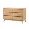 Ariah Chest 6 Drawers Lowboy Dresser Oak