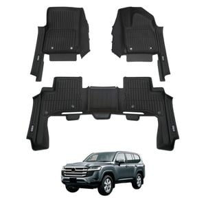 AUSGO 7D Injection Car Floor Mats For Toyota Land Cruiser Landcruiser 300 LC300 2021-Onwards Floor Liners