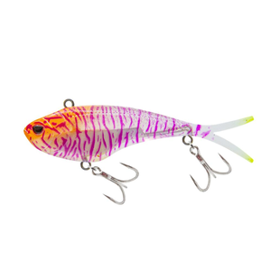 Nomad Design Vertrex Swim 110mm Soft Vibe Fishing Lure HPSR Holo Purple Shrimp