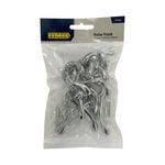 Syneco 75mm Chrome Plated Robe Hook - 8 Pack