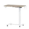 Advwin Portable Electric Standing Desk Height Adjustable Small Mobile Table Oak