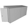 Build-A-Shed 1.2 x 4.5 x 2.0m Tunnel Shed Tunnel Hinged Door No Side Doors - Zinc