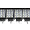 Elinz 4x 4" LED Work Light Square Flood Lamp 60Â° IP67 Offroad Tractor Jeep 12V 24V