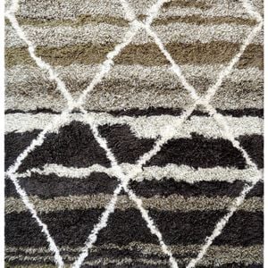 Luxurious Handmade Wool Rug - Comfy 6228 - Brown - 160x230cm