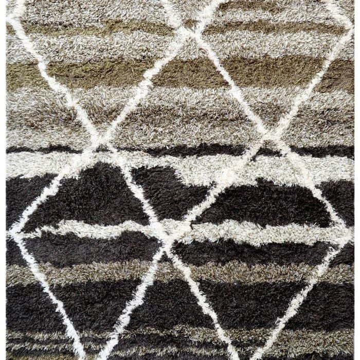 Luxurious Handmade Wool Rug - Comfy 6228 - Brown - 160x230cm