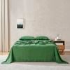 Natural Home 100% European Flax Linen Sheet Set Olive King Bed