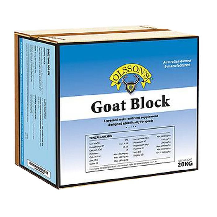 Olsson Goat Block Salt Based Supplement for Goats 12 x 2kg - Bunnings ...