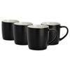 Argon Tableware Matt Coloured Coffee Mugs - 350ml - Pack of 4