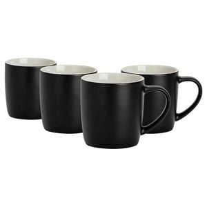 Argon Tableware Matt Coloured Coffee Mugs - 350ml - Pack of 4