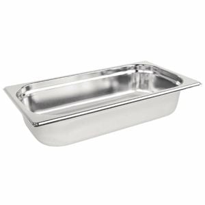 Vogue Gastronorm Tray Stainless Steel 1/3 65mm Deep Commercial Kitchen Food Pan