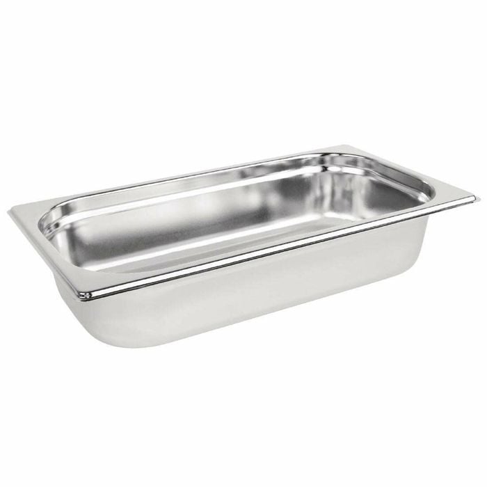 Vogue Gastronorm Tray Stainless Steel 1/3 65mm Deep Commercial Kitchen Food Pan
