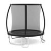 Costway 8ft Outdoor Trampoline Enclosure Net Steel Frame Round Rebounder Black