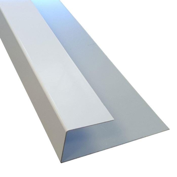 Slimline 3000mm High Gloss White Receiver And Side Channel