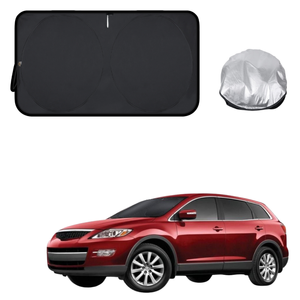Front Windscreen Sun Shade for Mazda CX-9 2007 - 2016 (TB) - Standard 150 x 85 cm - Black