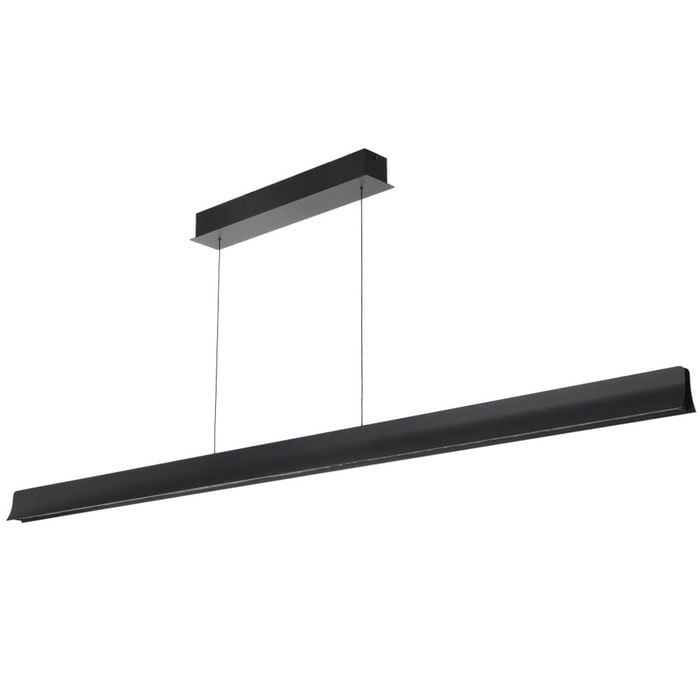 Telbix Lucid Modern Pendant Hanging Lamp Light Aluminium Metal Pvc Black Matte