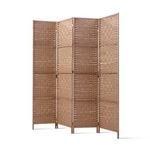 Artiss 4 Panel Room Divider Screen Woven Natural