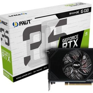 PALIT RTX3050 STORMX 6GB GDDR6 96bit DVI HDMI DP Single-Fan Option for Mini-ITX Power Station