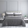 Jason Commercial Queen Studio Stripe Quilt Cover w/ Pillowcase 210x210cm Slate
