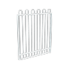 ProtectorAl 0800 - 1200 x 1500 mm Pearl White Aluminium Pool Gate Loop ...