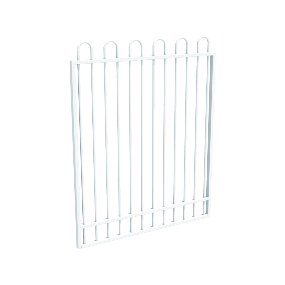 ProtectorAl 0800 - 1200 x 1500 mm Pearl White Aluminium Pool Gate Loop ...