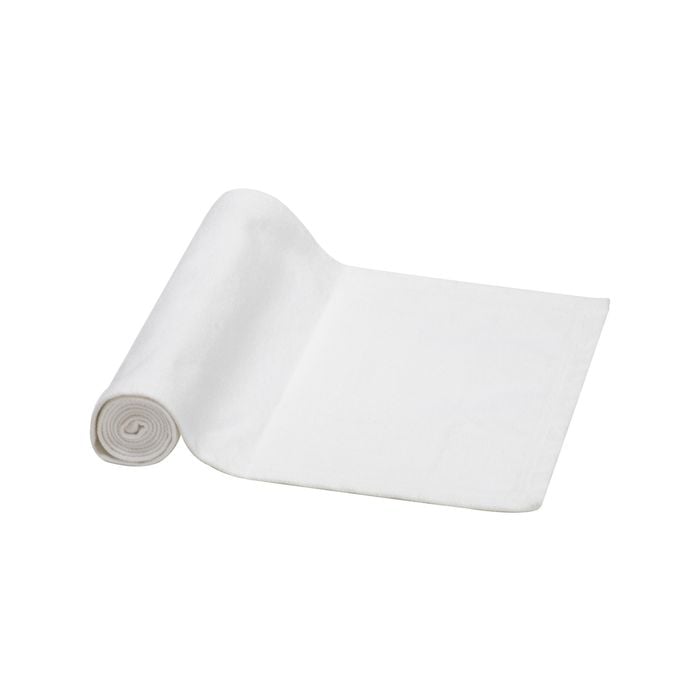 Ladelle Premium Lina White Cotton Table Runner/cloth 33x150cm